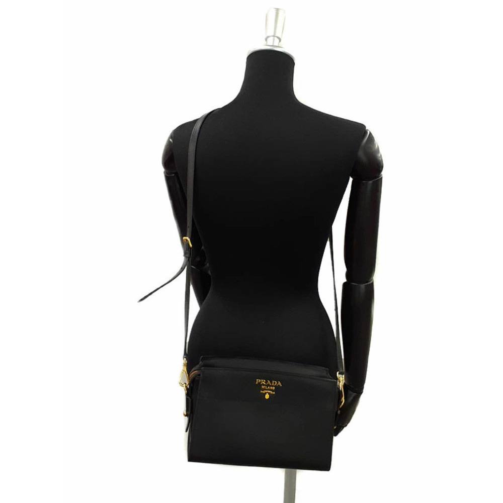 Prada Esplanade Crossbody Bag Black Saffiano Leather - Picture 9 of 9